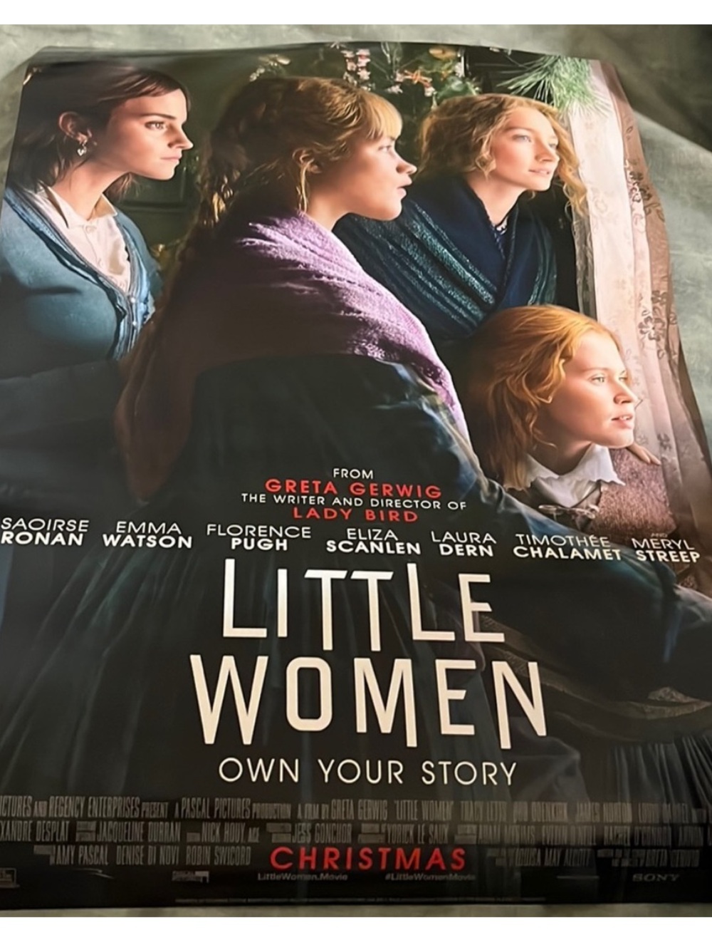 Little Women Movie poster NEW Timothee Chalamet (Marty,Laurie) Origin 2019 11x17